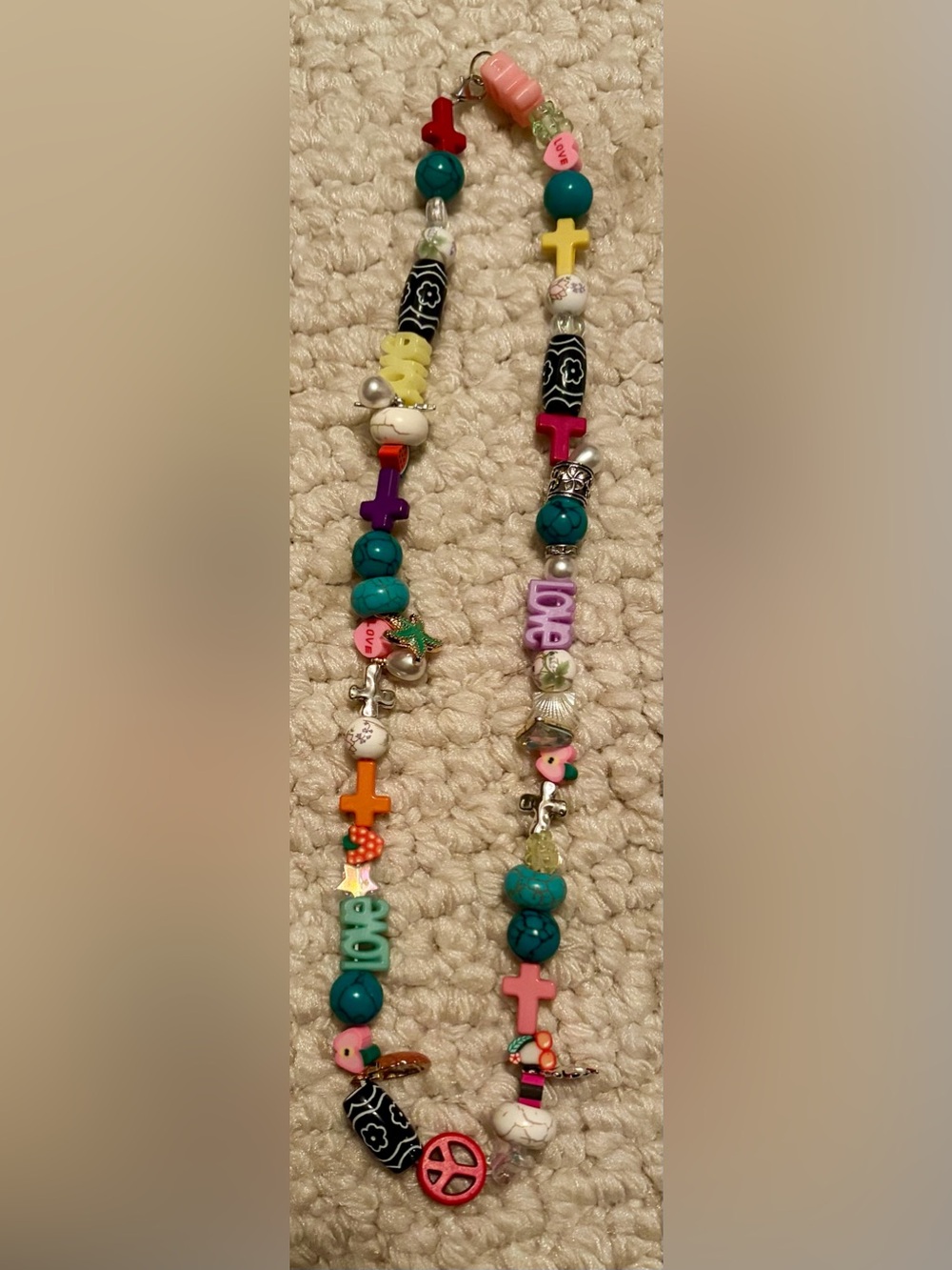 Colorful Turquoise and Multicolor Beaded Necklace - Youthful Statement